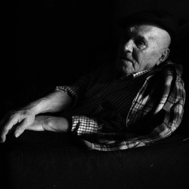 Elderly man representing longevity and senior health